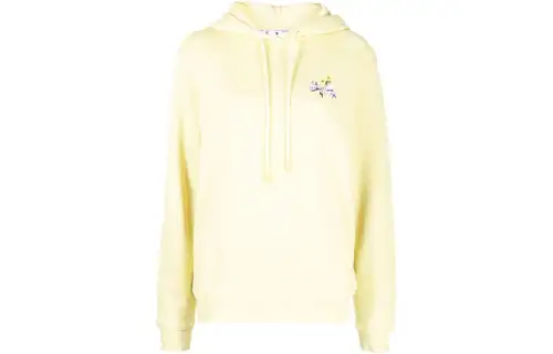 OFF-WHITE Floral Arrows cotton hoodie