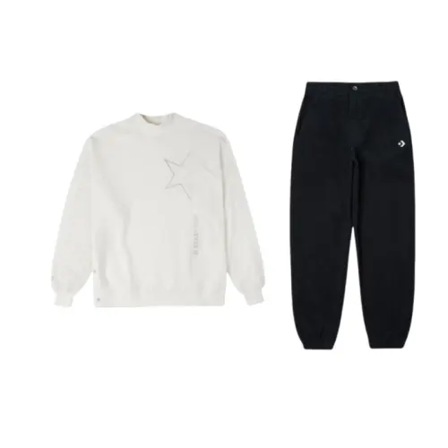 Converse Sweatshirt Sets Unisex Crew Neck Moderate