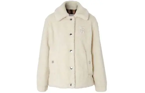Burberry Velvet feel Coat Women's Ivory