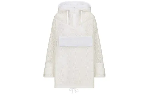 DIOR Quarterly New Products Jackets Women's Ecru Hooded Thickened Other