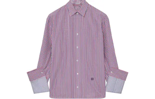 LOEWE Shirts Women's Red Square Collar Moderate Other