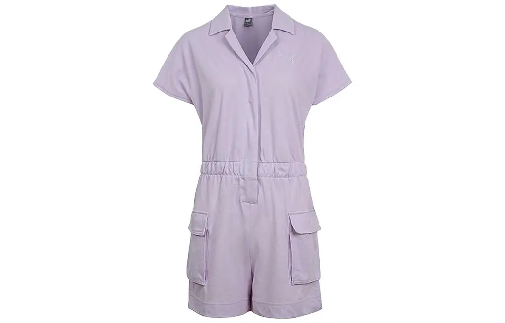 PUMA Bodysuits Women's Purple V-neck