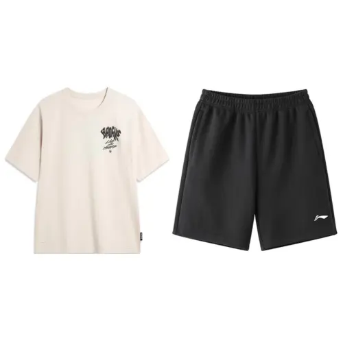 Li Ning Casual Sportswear Men's Crew Neck Moderate