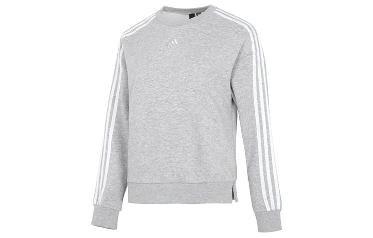 Adidas Sweatshirts Women's Gray Crew Neck Moderate Straight Fit