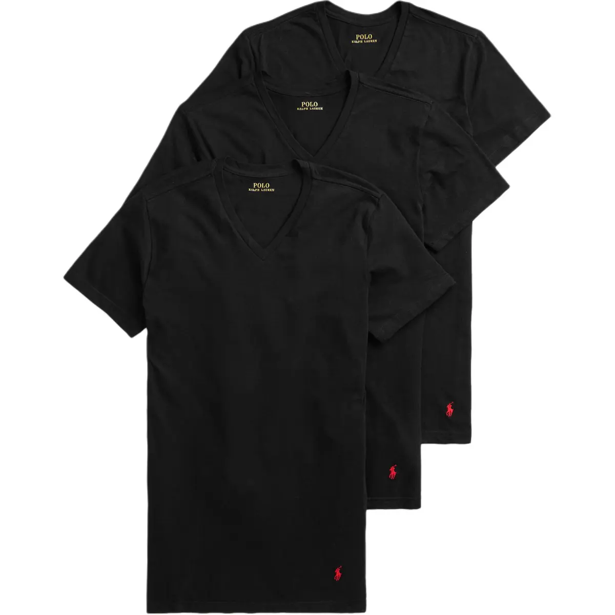 Polo Ralph Lauren SS25 T-Shirt Classic Version Men's 3 Pack Black