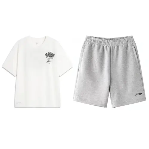 Li Ning Casual Sportswear Men's Crew Neck Moderate