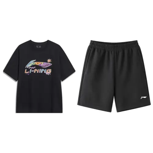 Li Ning Casual Sportswear Men's Crew Neck Moderate