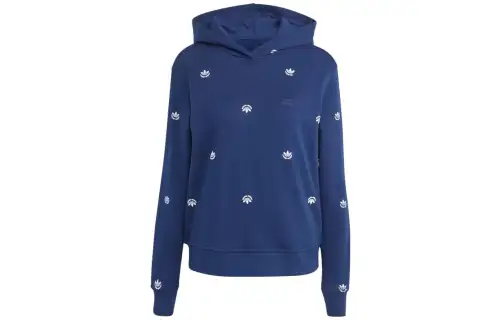 Adidas Originals ALLOVER MINI CREST Sweatshirt Women's Dark Blue