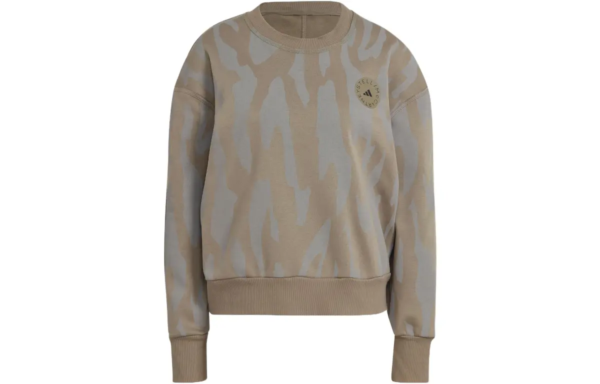 Adidas Sweatshirts Women's Gray Crew Neck Moderate Regular