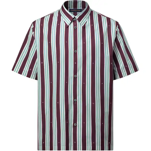 LOUIS VUITTON Striped Short Sleeved Shirt