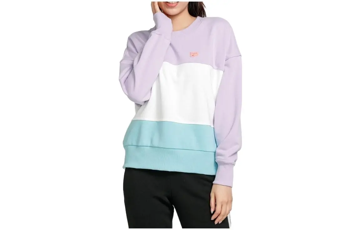 PUMA Sweatshirts Women's Multicolor Crew Neck Moderate Regular