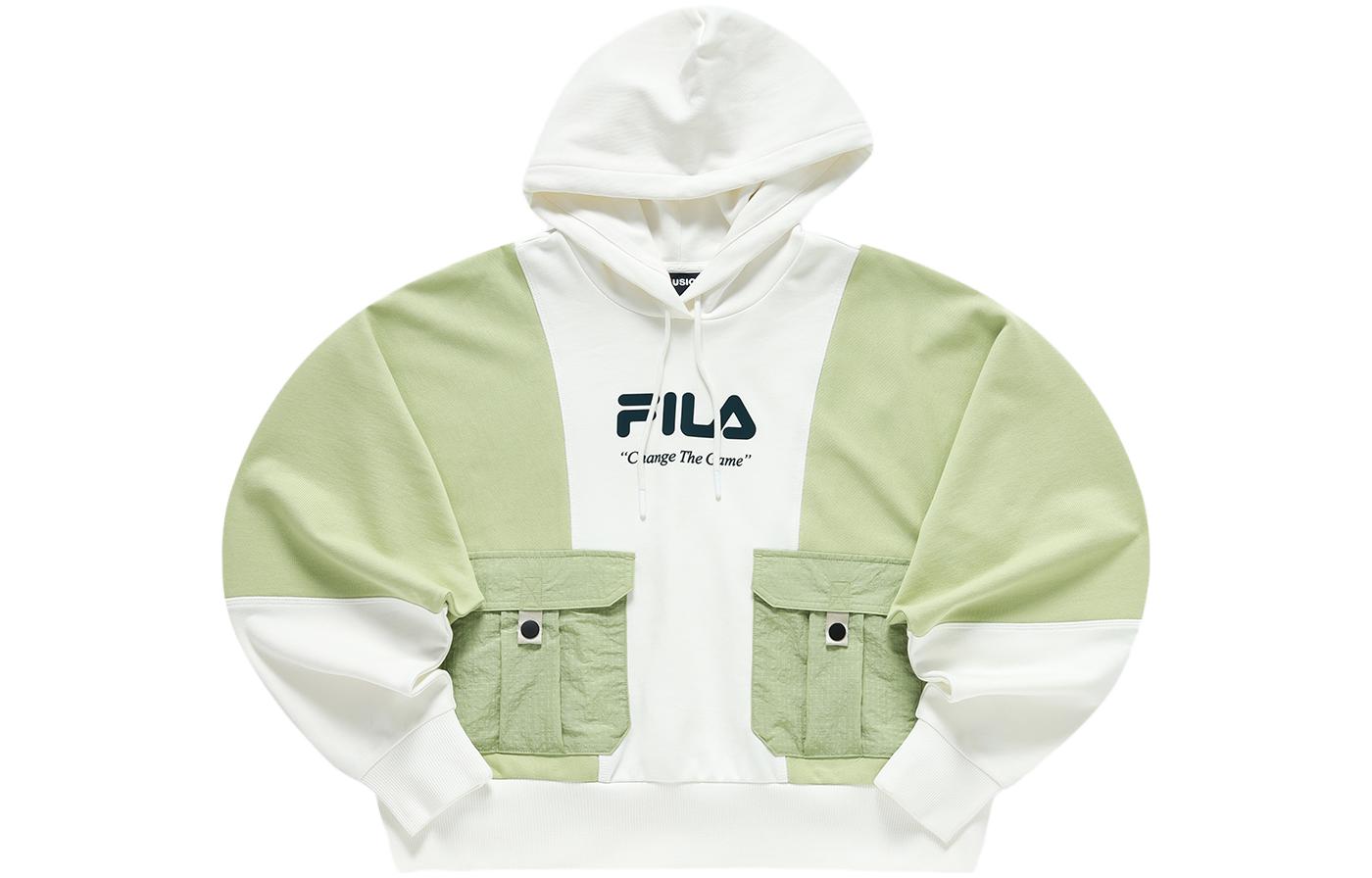 Женское худи Fila FUSION (облачно-белое)