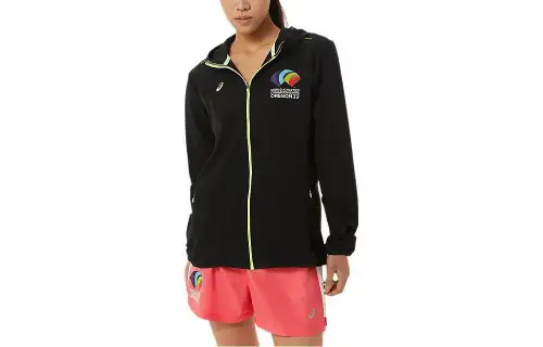 ASICS WCH Jackets Women's Black Lapel Moderate Other