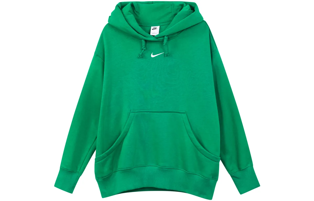 Nike Sweatshirts Women's Green Hooded Moderate Regular