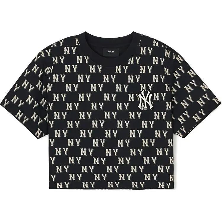 MLB New York Yankees T-Shirts Women's Black Crew Neck Moderate Other
