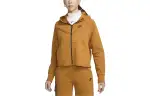 Nike Sweatshirts Women's Caramel Hooded Moderate Cardigan