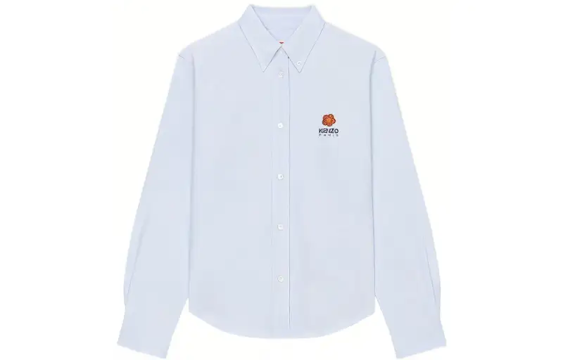 【Previous Season】logo-print button-down cotton shirt
