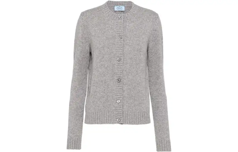 PRADA FW22 Cashmere Sweater Women's Gray