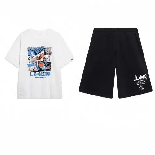 Li Ning Casual Sportswear Men's Crew Neck Moderate