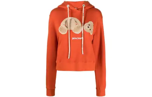 PALM ANGELS Sweatshirts Women's Orange Red Hooded Moderate