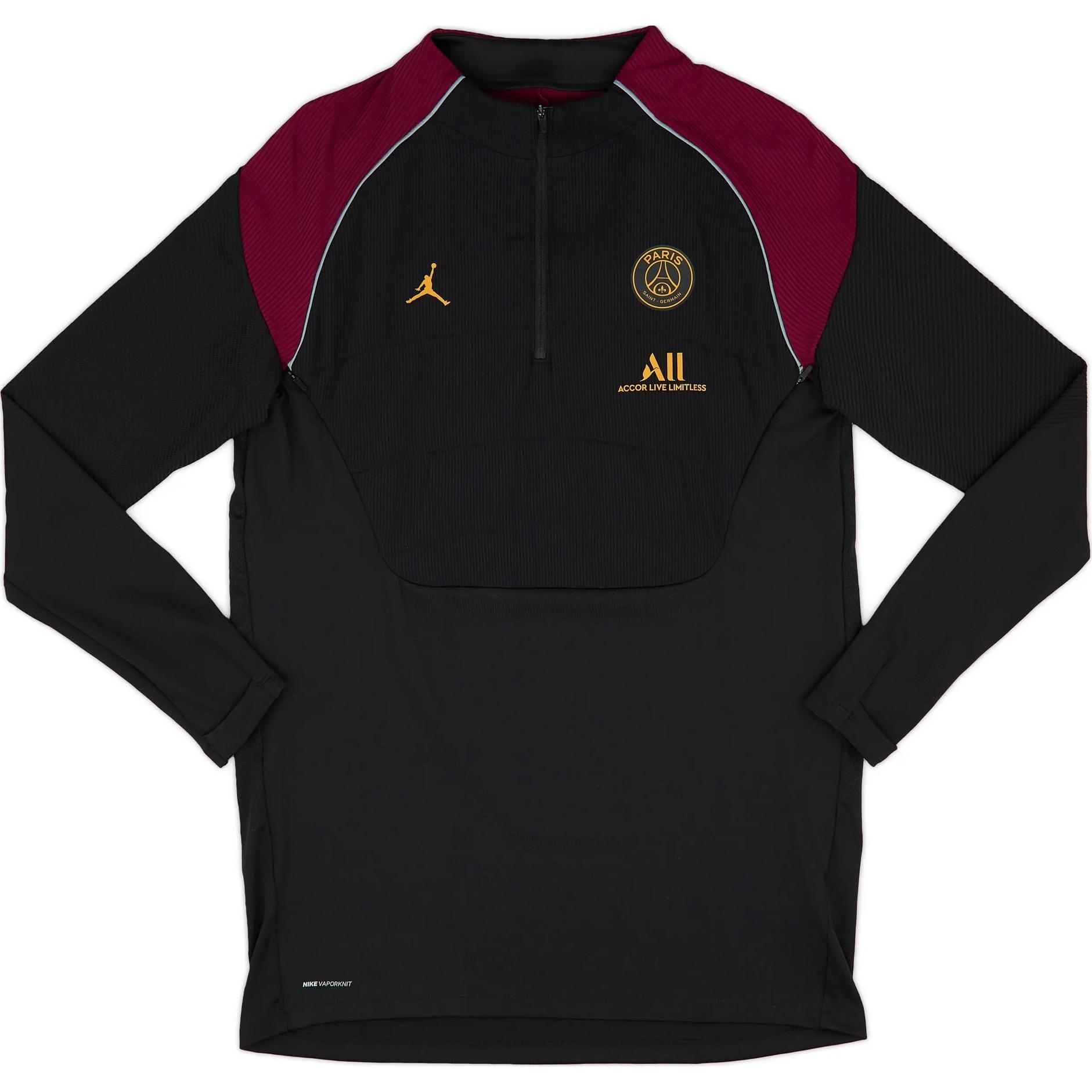 Jordan Paris Saint Germain 2020 21Player Issue Vaporknit Soccer Jersey Unisex Black