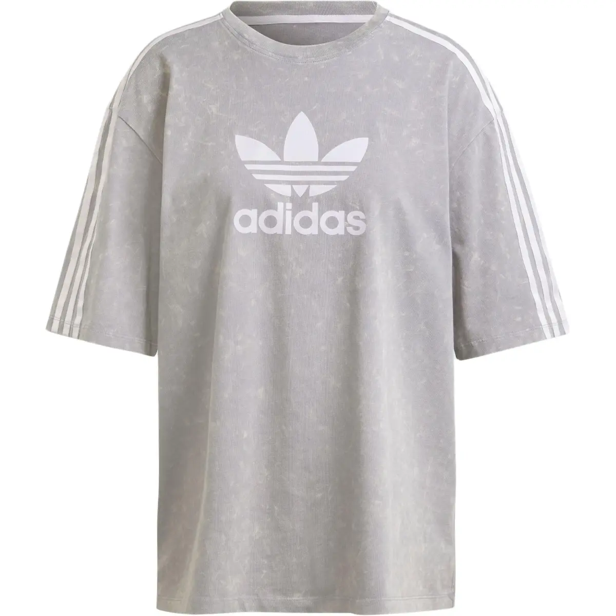 Adidas Washed Out Boyfriend Fit T Shirt Grey Three