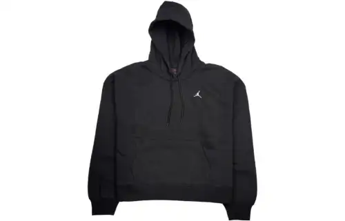 Jordan Sweatshirts Women's Black Hooded Moderate Regular