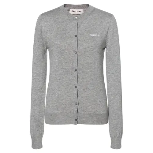 MIU MIU Knitwear Women's Gray Green