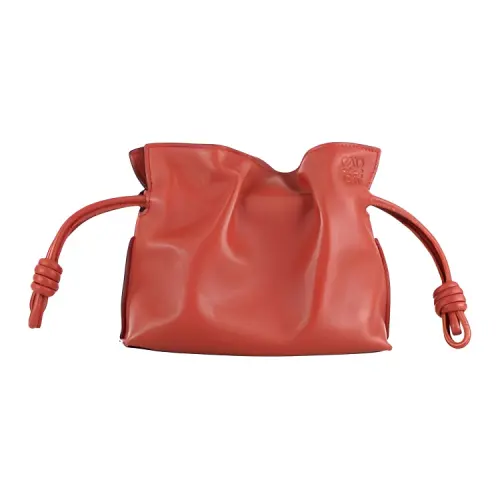 LOEWE Nappa Leather Handheld Crossbody Bag, Shoulder Bag Women's Flame Red