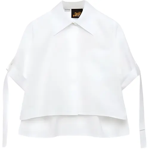 LOEWE Shirts Women's White Lapel Moderate Other