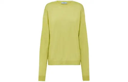 Prada logo-appliqué cashmere jumper