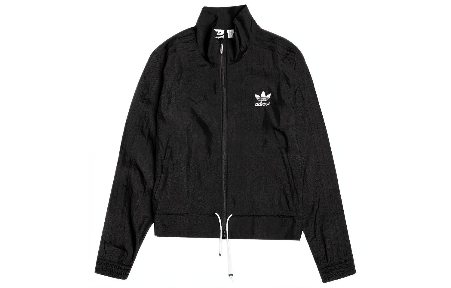 Женская куртка adidas originals Ruffle Tracktop (черная)