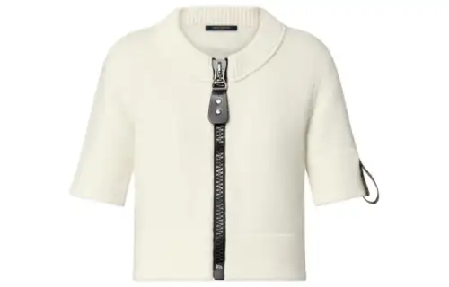 LOUIS VUITTON Xxl Zipper Three-Quarter Sleeves Cardigan