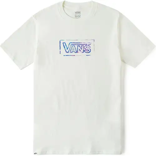 Vans T Shirts Women's Ecru Crew Neck Moderate Straight Fit