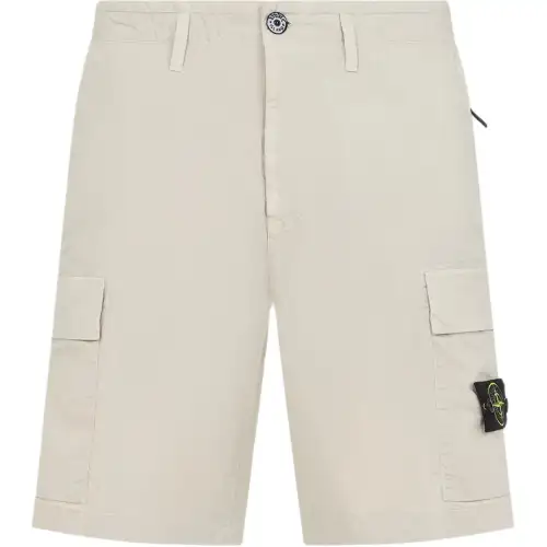 STONE ISLAND Logo Patch Cargo Shorts