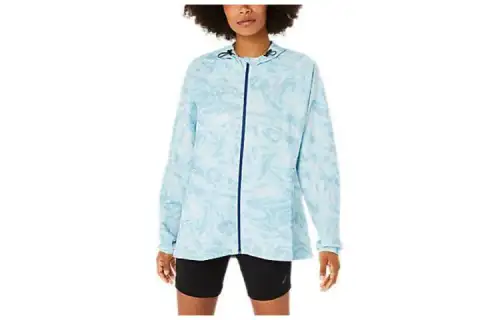 ASICS PR LYTE Jackets Women's Sky Blue Hooded Moderate Other