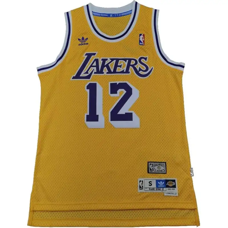 Adidas Originals x NBA Los Angeles Lakers SWINGMAN Fan Edition Basketball Jersey Unisex Yellow