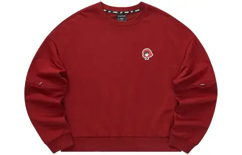 Skechers Sweatshirts Women's Sunrise Red Crew Neck Moderate Regular