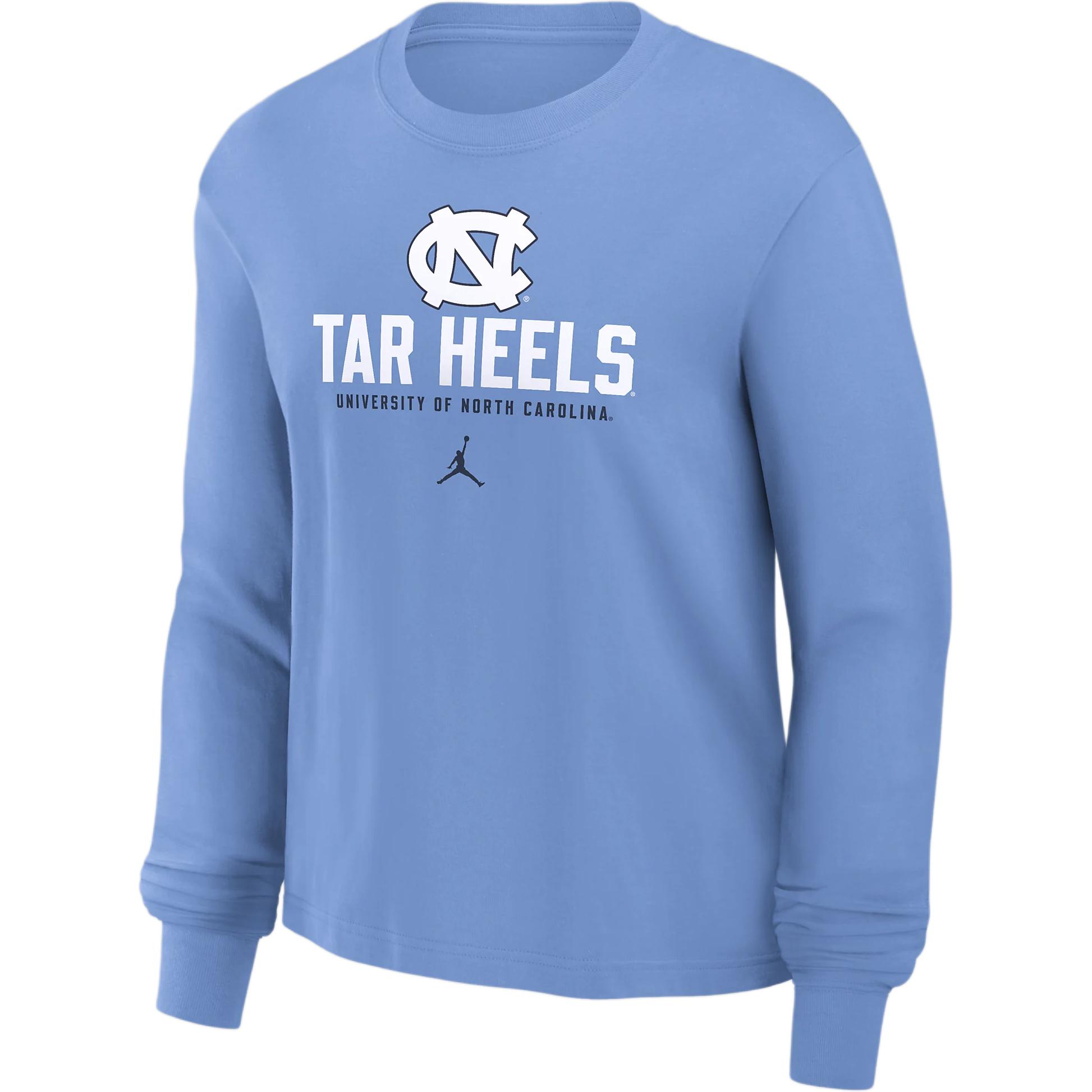 Jordan North Carolina Tar Heels Primetime University Boxy Women's Nike College Long-Sleeve T-Shirt