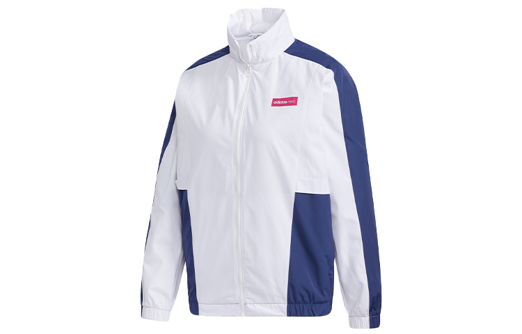 Женская куртка adidas neo (бело-синяя)