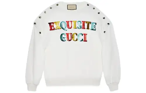 GUCCI Exquisite GUCCI Sweatshirt White