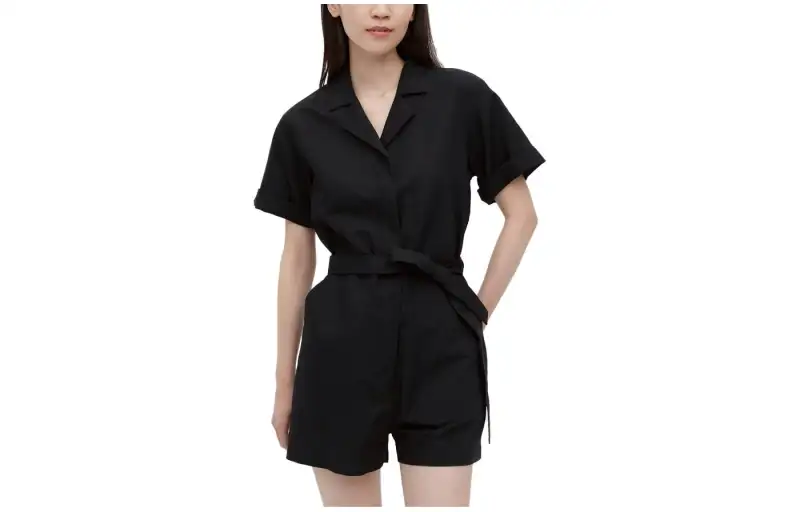 UNIQLO Bodysuits Women's Black V Neck