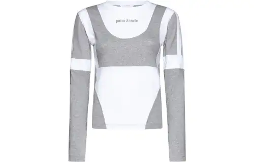 PALM ANGELS T Shirts Women's Multicolor Crew Neck Moderate Straight Fit