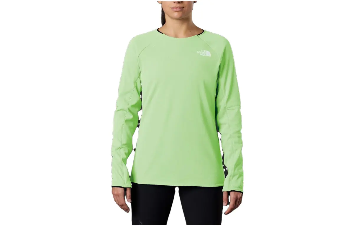 THE NORTH FACE Sweatshirts Women's Green Crew Neck Moderate Regular