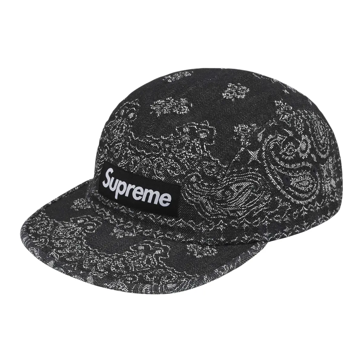 Supreme bandana-jacquard denim cap
