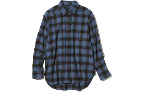 UNIQLO Shirts Women's Lake Blue Lapel Moderate Shirt