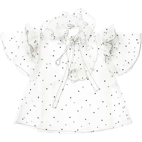 DIOR T Shirts Women's White Crew Neck Moderate Other