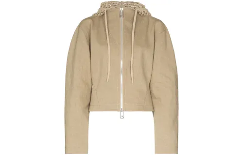 Bottega Veneta Jackets Women's Brown Hooded Moderate Other