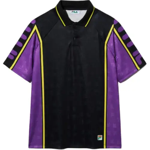 FILA Polo Shirts Unisex Purple Polo Collar Moderate Other