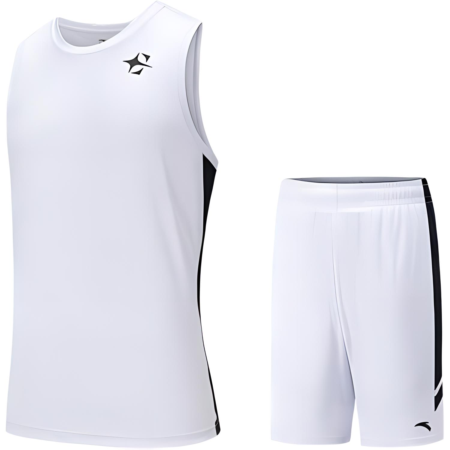 Anta Basketball Collection Basketball Suit Men’s Pure White
